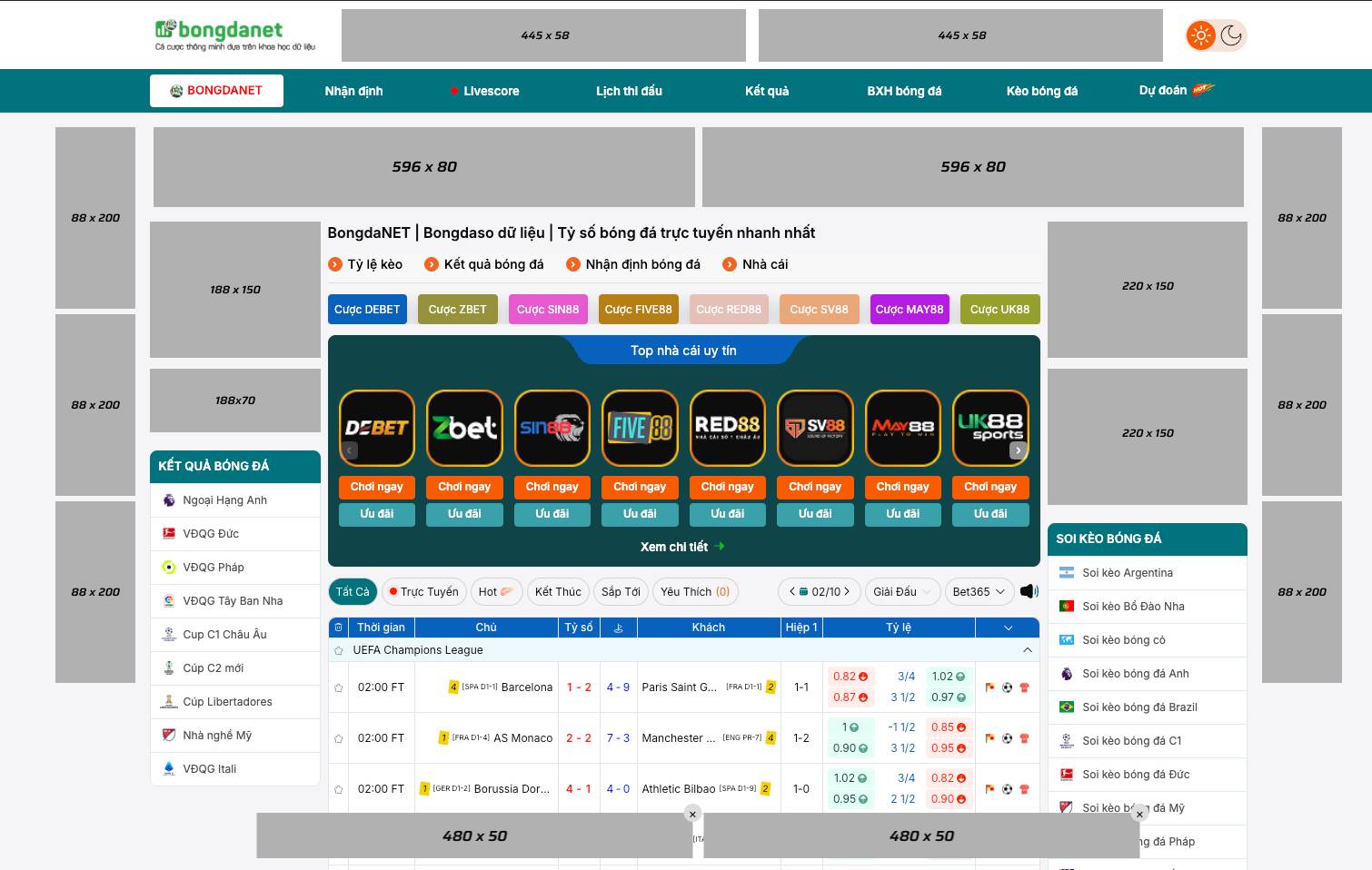 Cơ hội quảng cáo thương hiệu tại BongdaNet