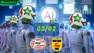 Siêu máy tính dự đoán bóng đá ngày 3/2 tâm điểm Jong PSV Eindhoven gặp SC Cambuur