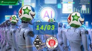 Siêu máy tính dự đoán bóng đá ngày 14/03 tâm điểm đội Monchengladbach gặp đội St. Pauli