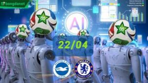 Siêu máy tính dự đoán bóng đá ngày 22/04 tâm điểm đội Brighton Hove Albion gặp đội Chelsea FC