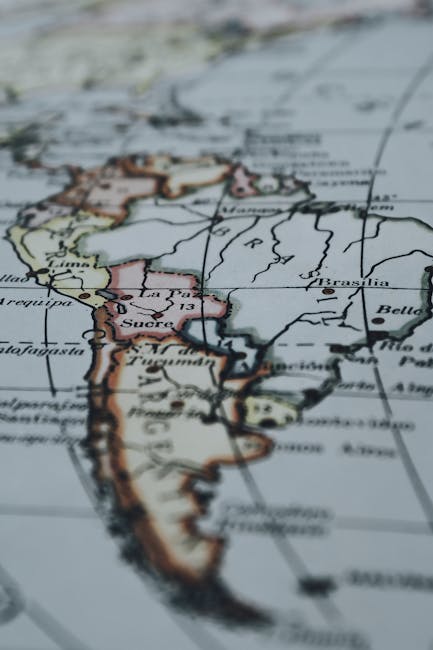 world map showing FIFA confederation zones with different colors