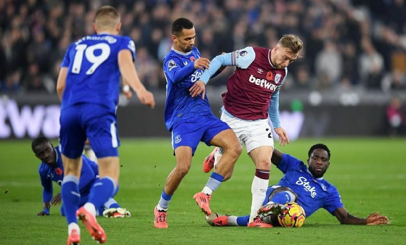 West Ham United vs Everton đối đầu ấn tượng